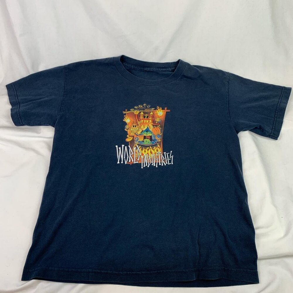 Vintage World Industries Tiki Flameboy Ice Skateboards Skate Tee Shirt T-Shirt S